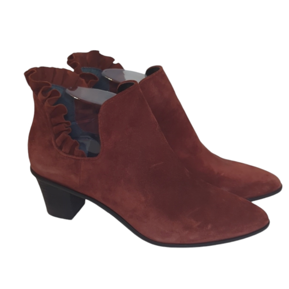 Lori Goldstein Sydney Ruffle Detail Ankle Booties Size 8 - Picture 2 of 13